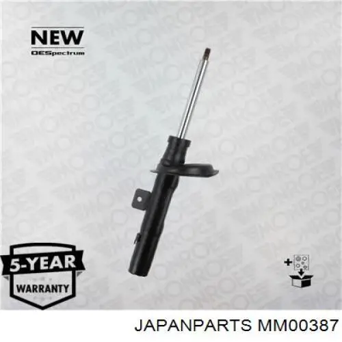 Амортизатор передній, правий Japan Parts MM00387 ціна, від 61.40 USD