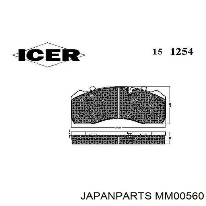 Купити MM00560 Japan Parts Амортизатор передньої підвіски