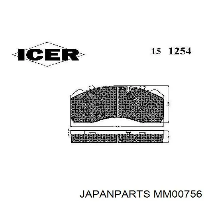 Амортизатори передні Japan Parts MM00756