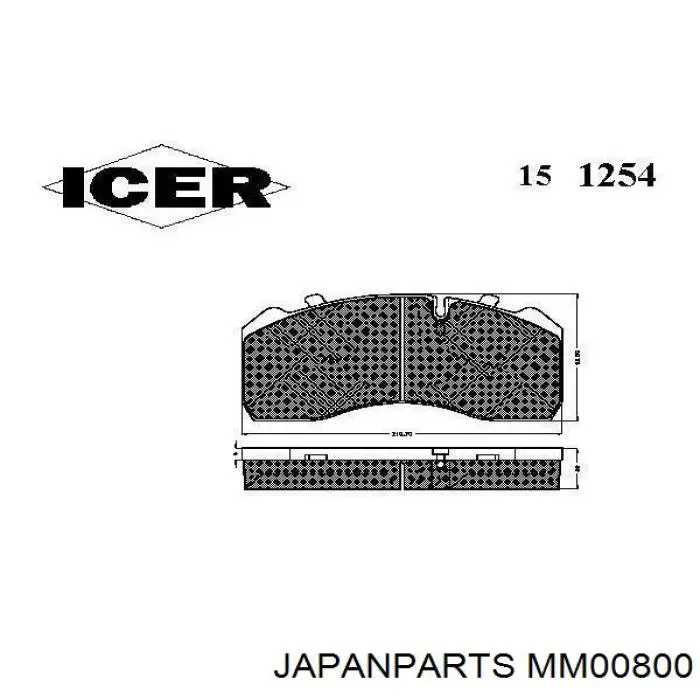 Амортизатор задній Japan Parts MM00800 ціна, від 32.65 USD