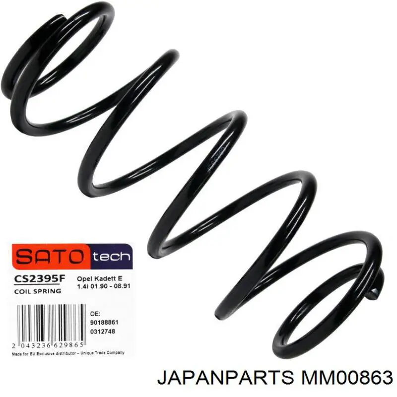 Амортизатор передній, правий MM00863 Japan Parts