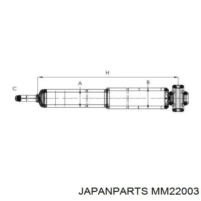 Амортизатор задній Japan Parts MM22003 ціна, від 49.83 USD