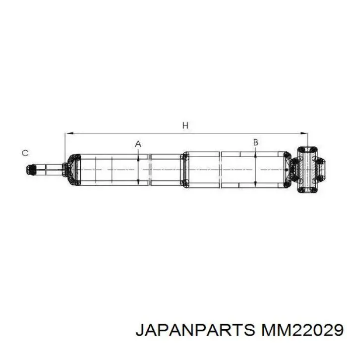 Задній амортизатор Japan Parts MM22029
