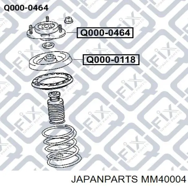 Амортизатор передній MM40004 Japan Parts