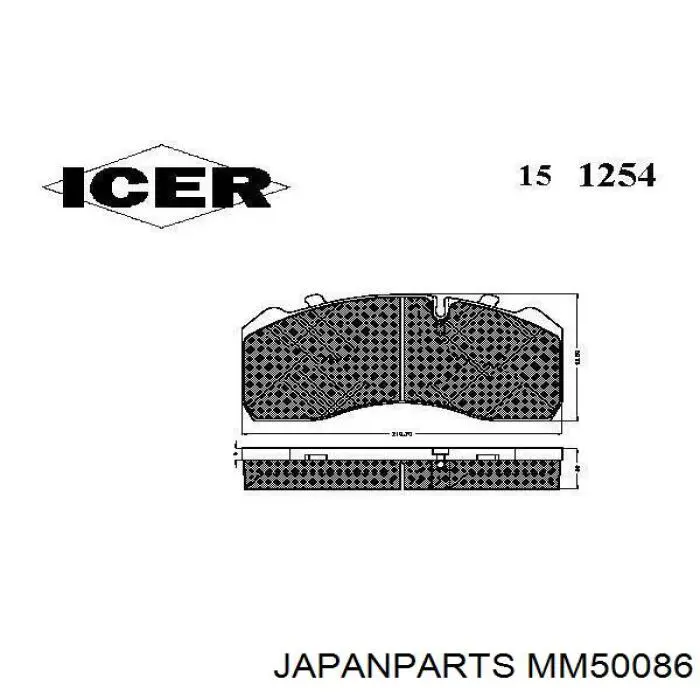 Амортизатор задній Japan Parts MM50086 ціна, від 31.22 USD