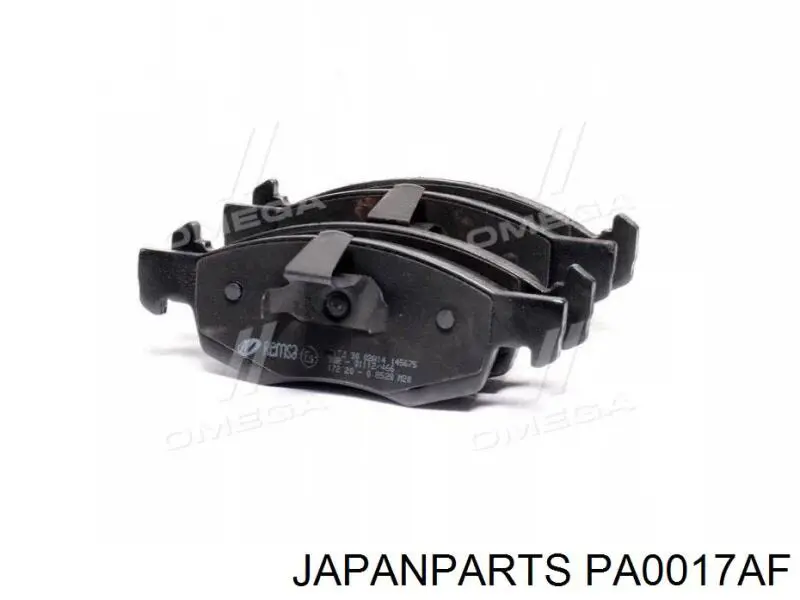 PA0017AF Japan Parts колодки гальмівні передні, дискові
