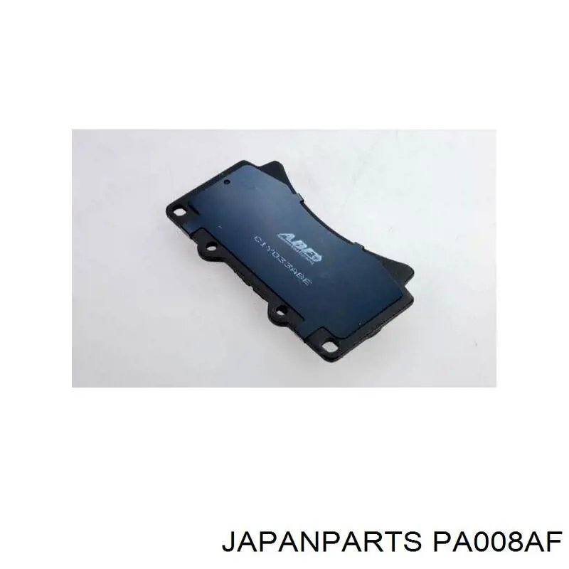 PA008AF Japan Parts колодки гальмівні передні, дискові