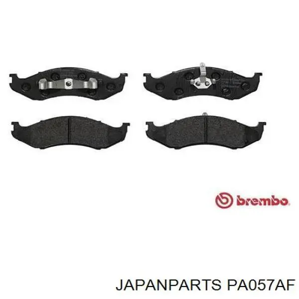 Колодки гальмівні передні, дискові PA057AF Japan Parts