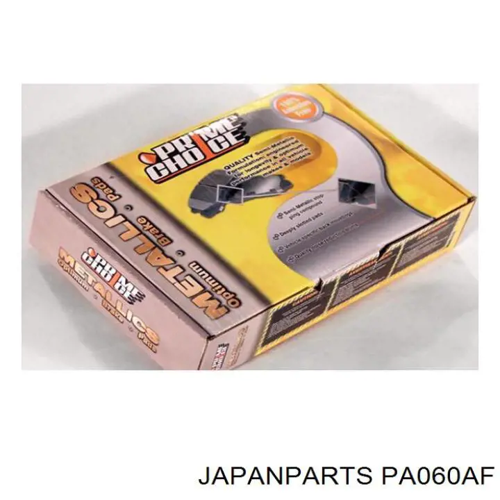PA060AF Japan Parts колодки гальмівні передні, дискові