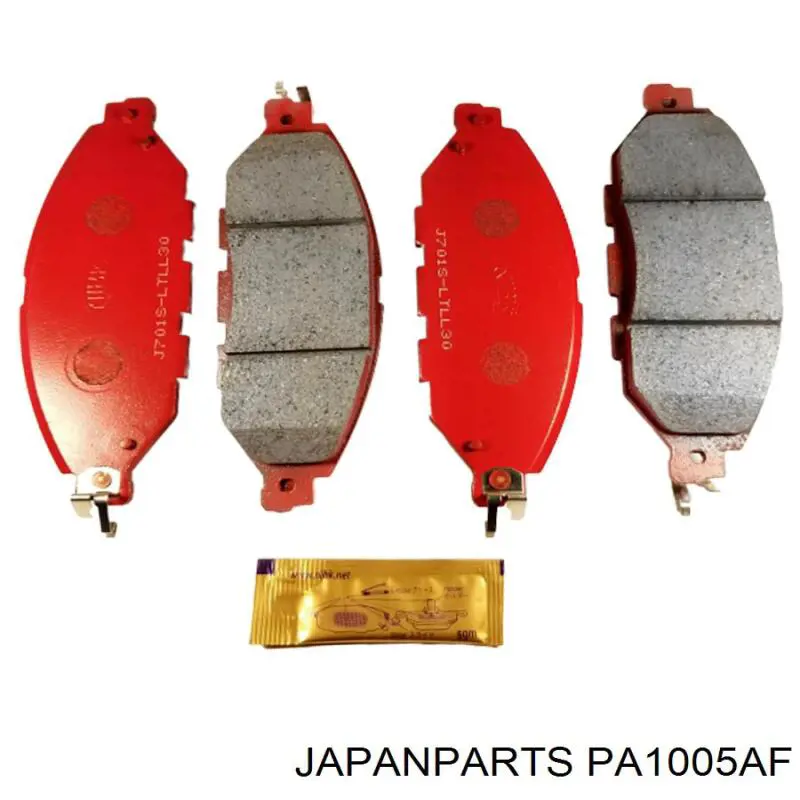 PA1005AF Japan Parts колодки гальмівні передні, дискові