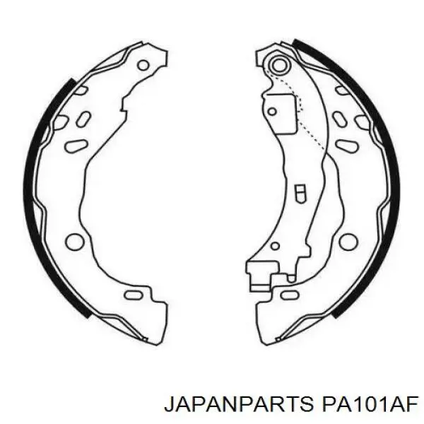Передні тормозні колодки PA101AF Japan Parts