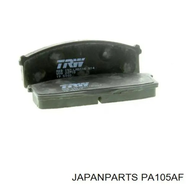 Колодки гальмівні передні, дискові PA105AF Japan Parts