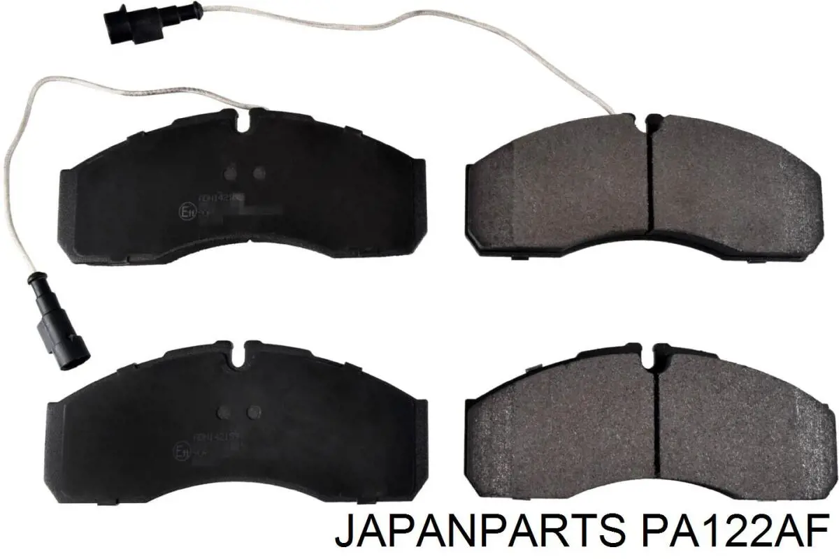 PA122AF Japan Parts колодки гальмівні передні, дискові