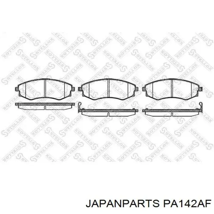 PA142AF Japan Parts Передні гальмівні колодки