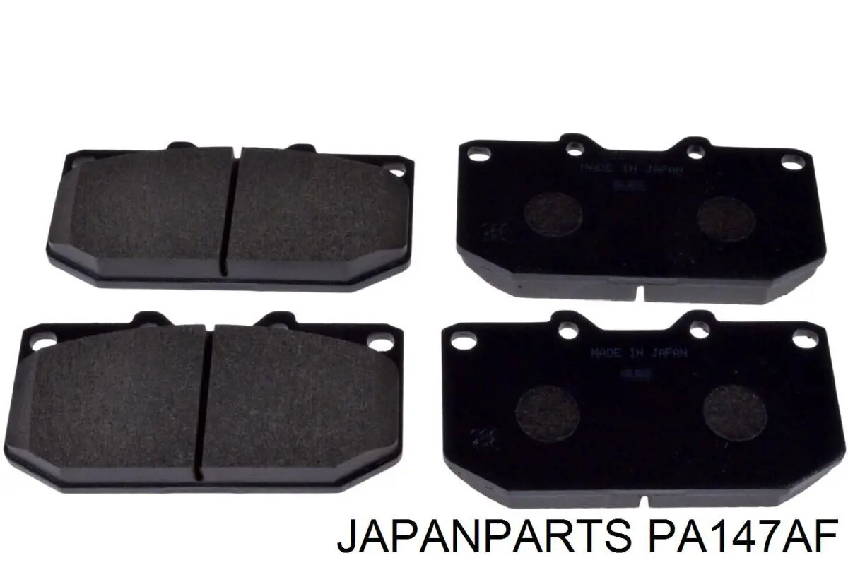 Колодки гальмівні передні, дискові PA147AF Japan Parts