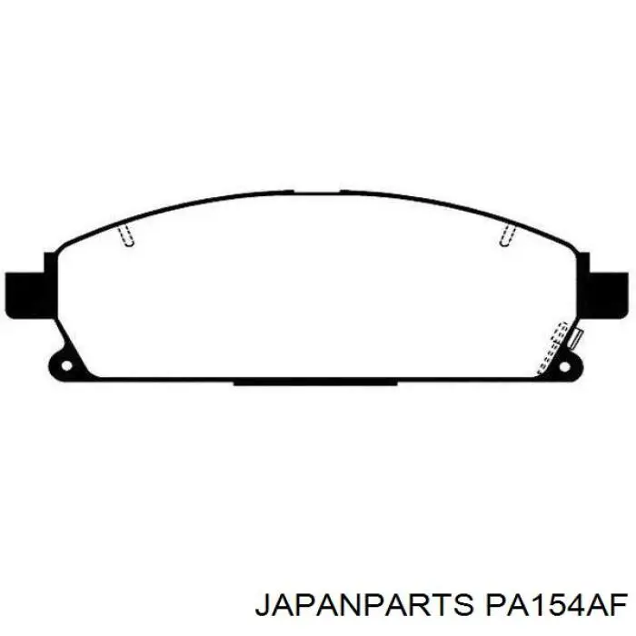 Тормозні колодки Japan Parts PA154AF