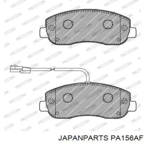 PA156AF Japan Parts Передні гальмівні колодки