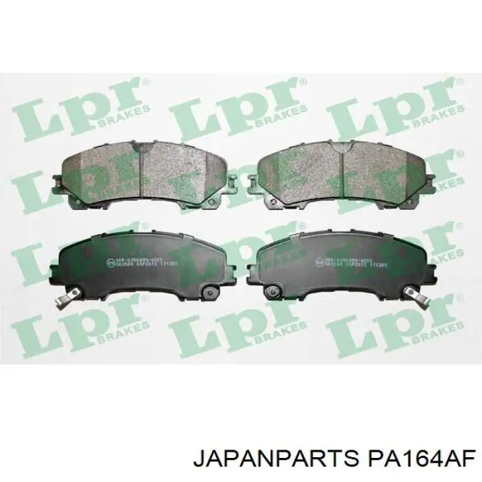 Колодки гальмівні передні, дискові PA164AF Japan Parts