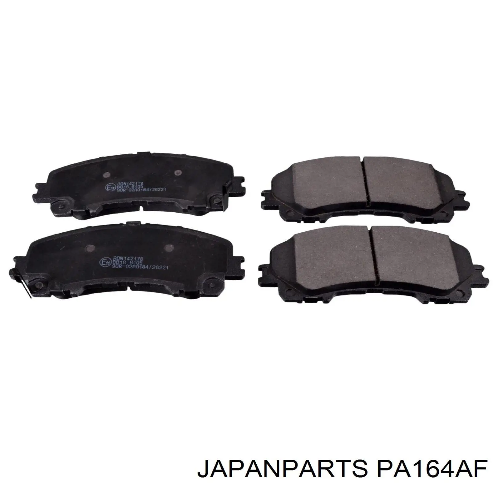 Гальмівні колодки Japan Parts PA164AF ціна, від 23.92 USD