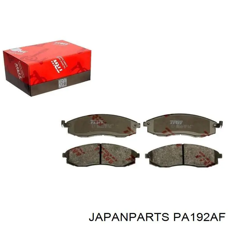 Колодки гальмівні передні, дискові PA192AF Japan Parts