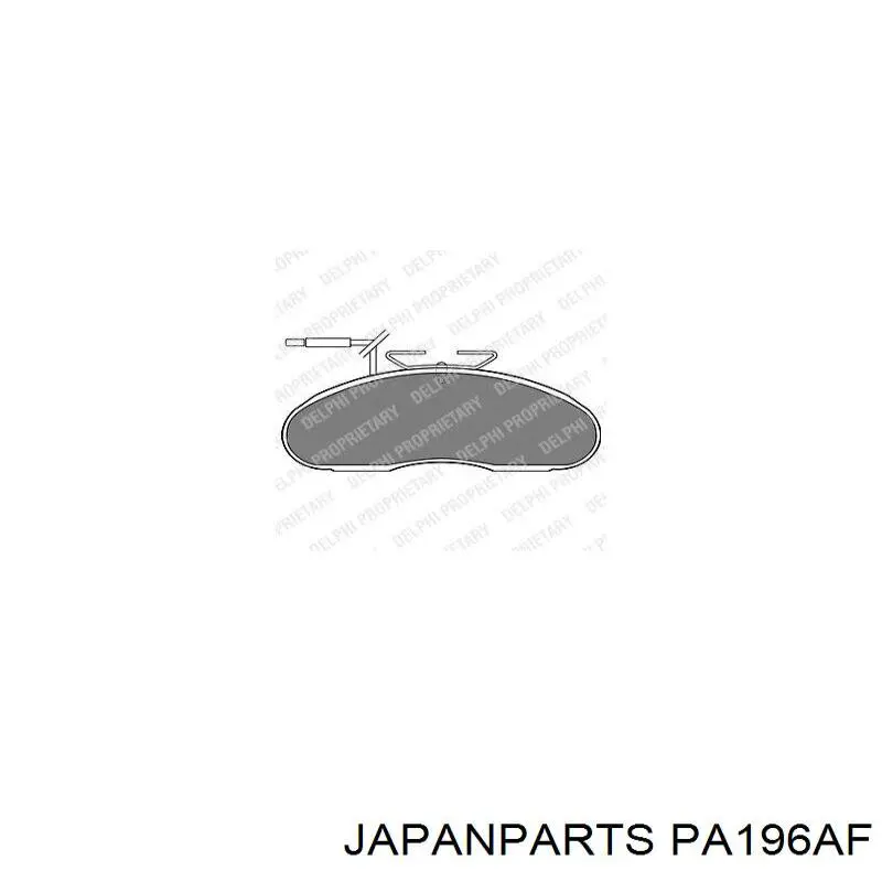 Гальмівні колодки Japan Parts PA196AF ціна, від 26.79 USD