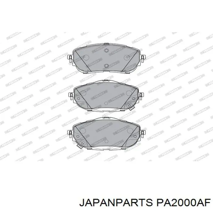Гальмівні колодки Japan Parts PA2000AF ціна, від 18.90 USD
