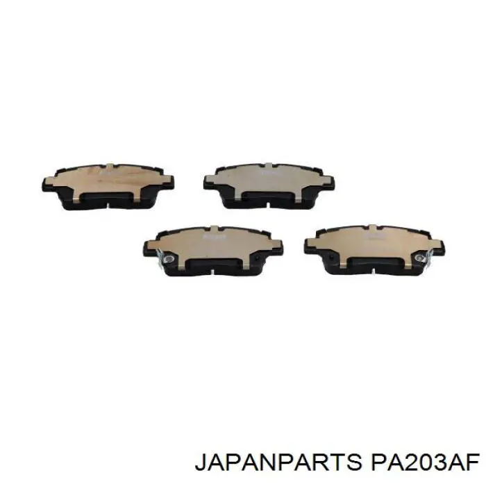 Гальмівні колодки Japan Parts PA203AF ціна, від 15.54 USD