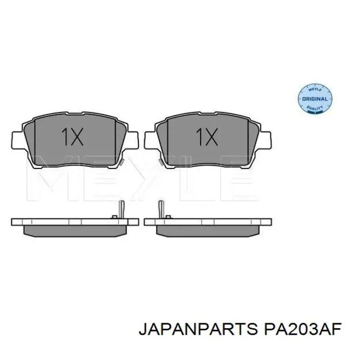 Купити PA203AF Japan Parts Колодки гальмівні передні, дискові