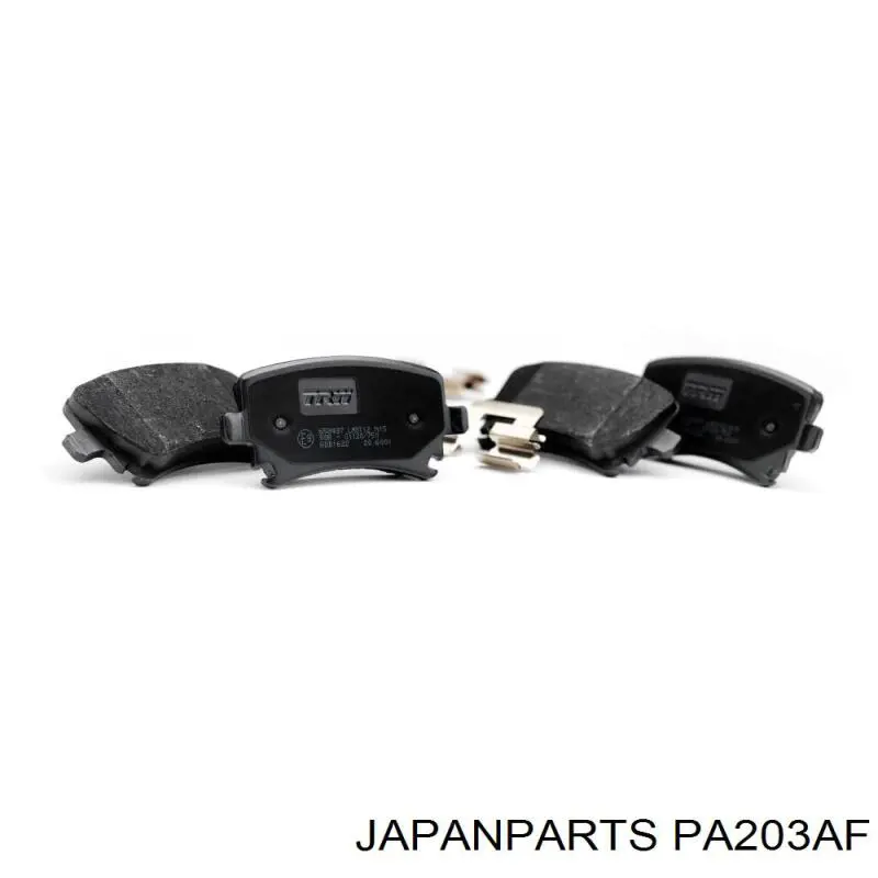 Передні тормозні колодки PA203AF Japan Parts