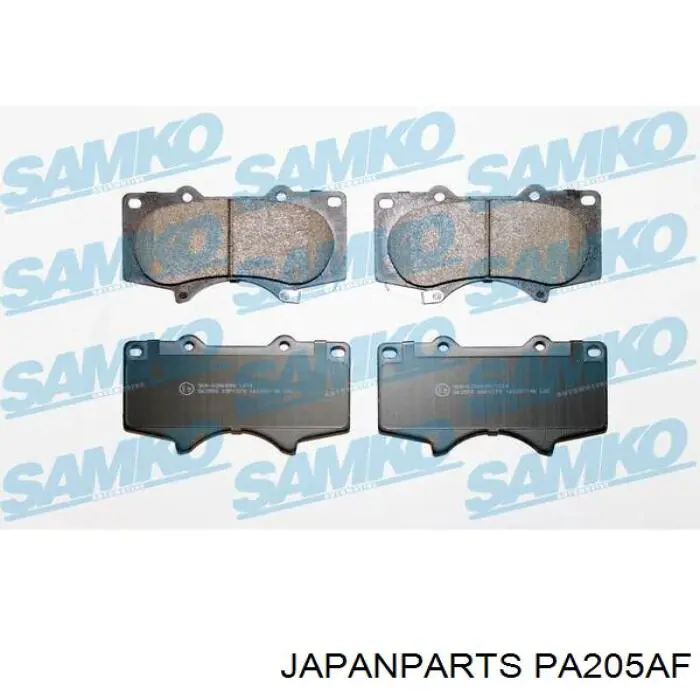 Гальмівні колодки Japan Parts PA205AF ціна, від 24.18 USD
