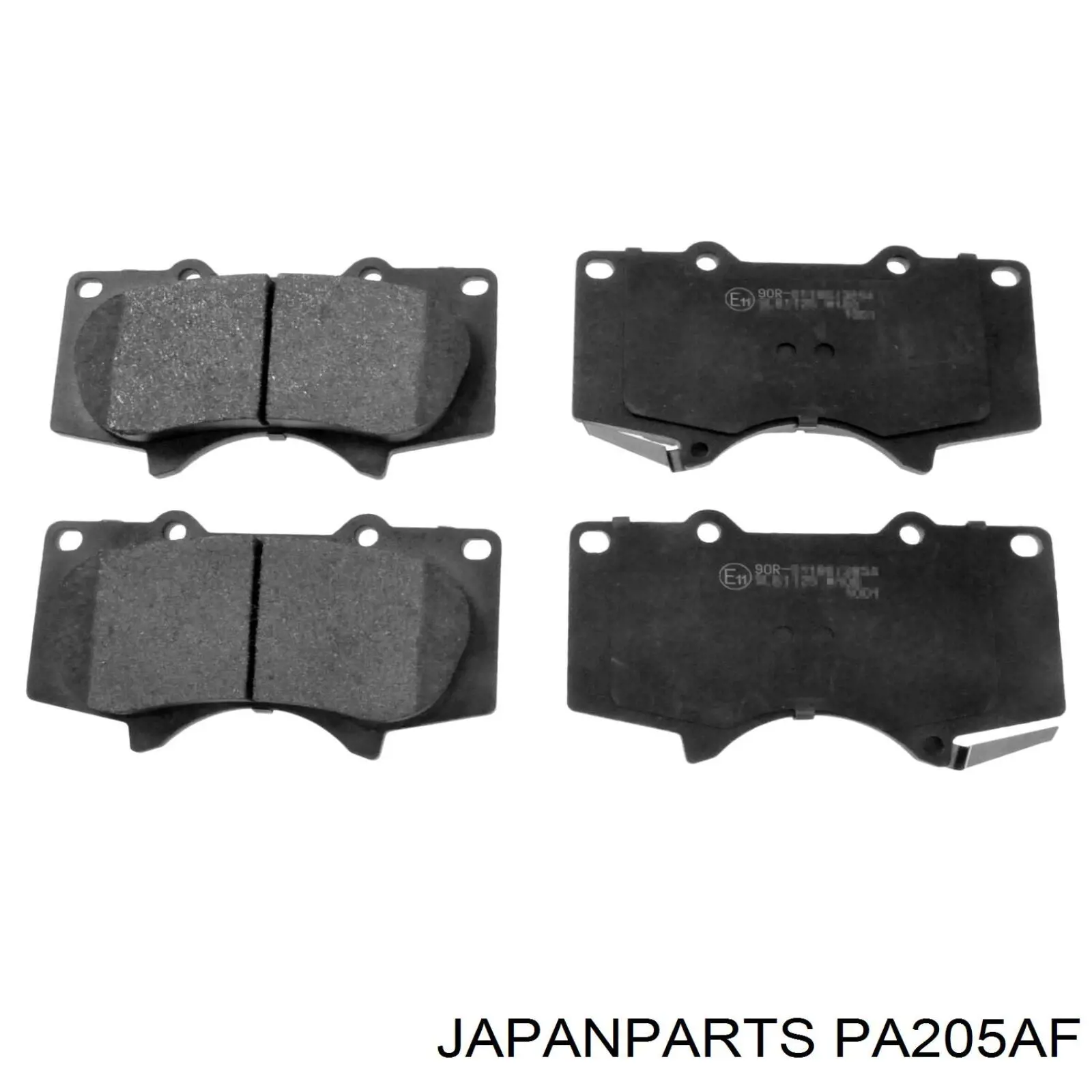 PA205AF Japan Parts Передні гальмівні колодки