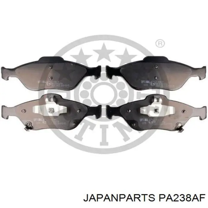 Колодки гальмівні передні, дискові PA238AF Japan Parts