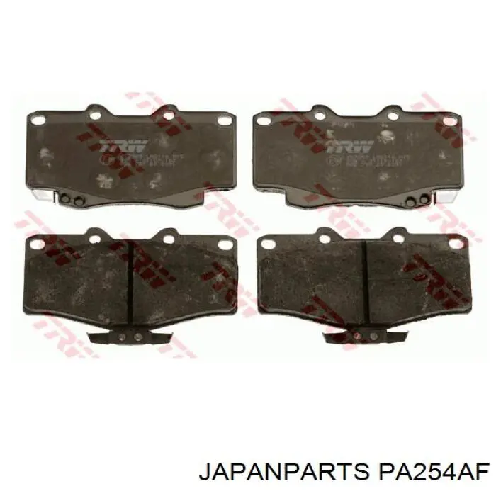 Колодки гальмівні передні, дискові PA254AF Japan Parts