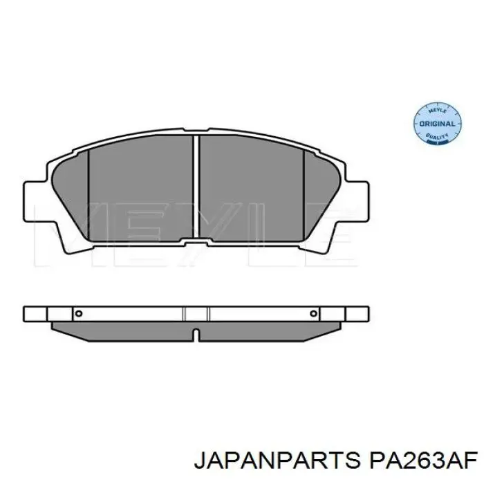 Гальмівні колодки Japan Parts PA263AF ціна, від 16.48 USD