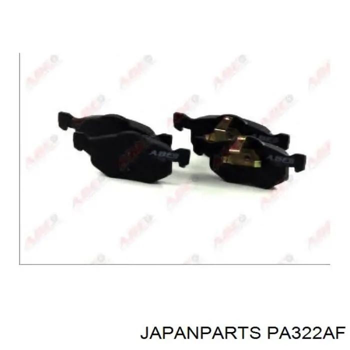 Колодки гальмівні передні, дискові PA322AF Japan Parts