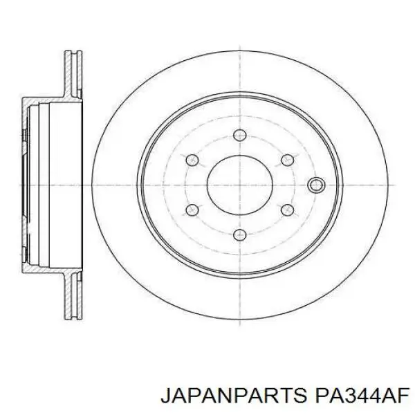 Гальмівні колодки Japan Parts PA344AF ціна, від 19.60 USD