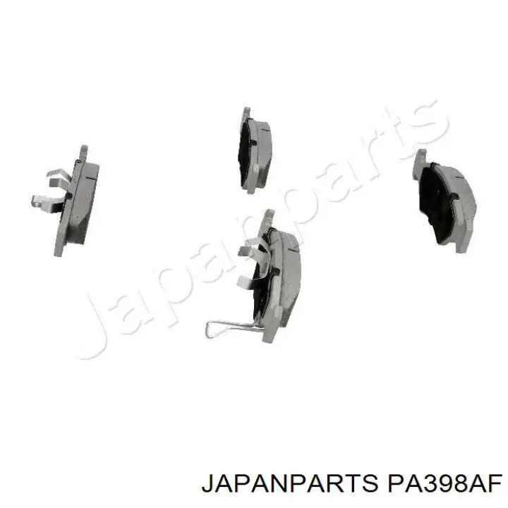PA398AF Japan Parts колодки гальмівні передні, дискові