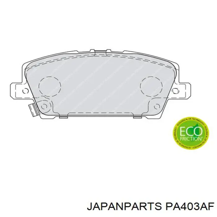 PA403AF Japan Parts Передні гальмівні колодки