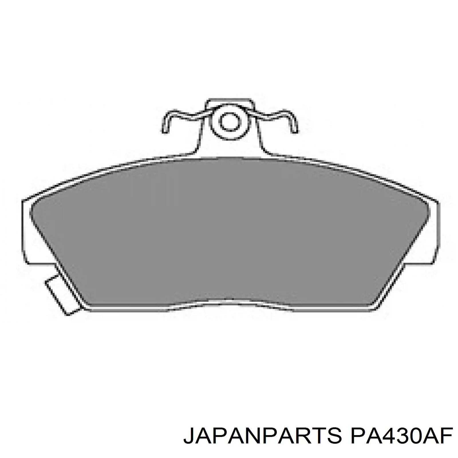 PA430AF Japan Parts колодки гальмівні передні, дискові