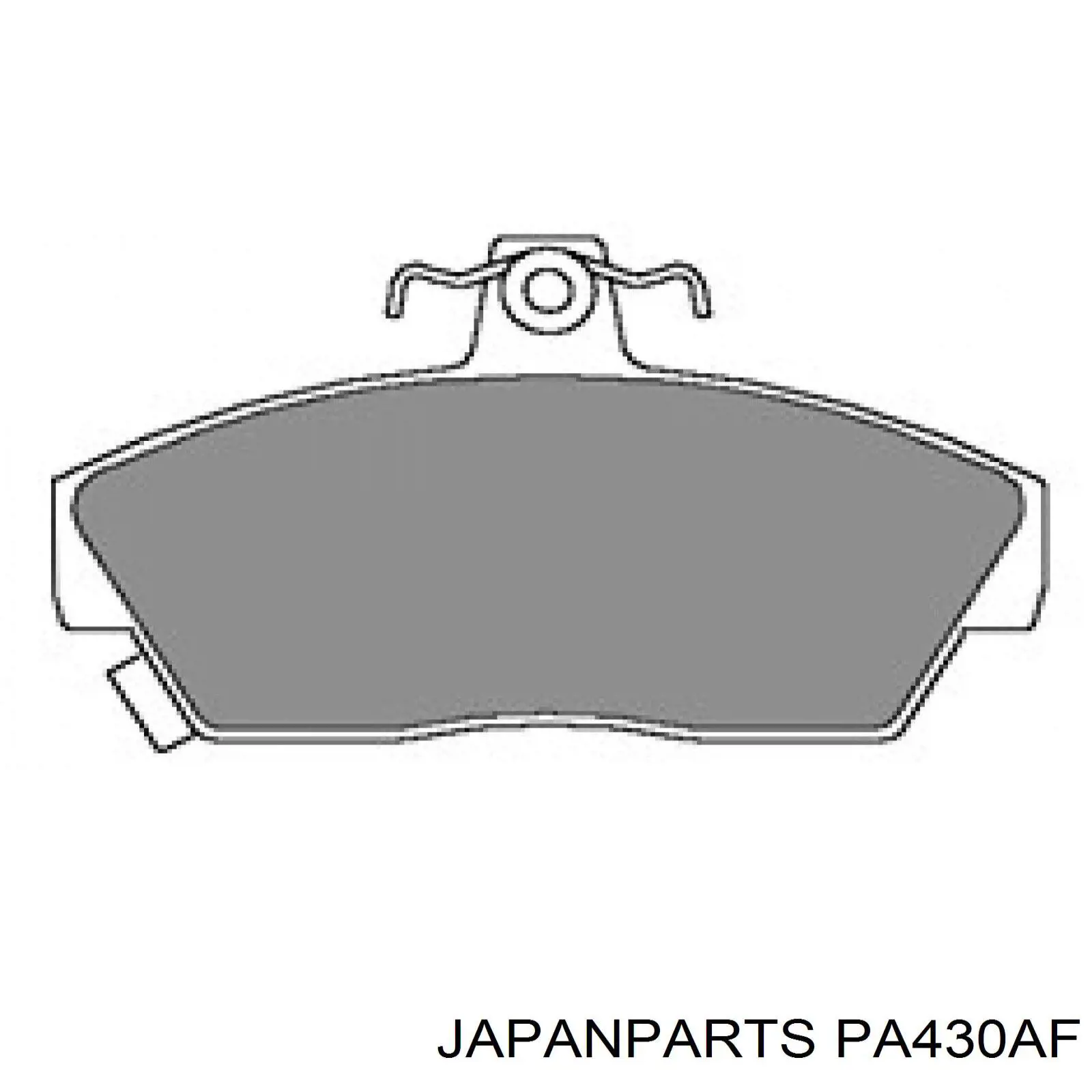 Колодки гальмівні передні, дискові PA430AF Japan Parts