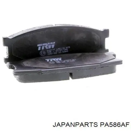 Колодки гальмівні передні, дискові PA586AF Japan Parts