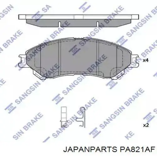 Купити PA821AF Japan Parts Колодки гальмівні передні, дискові