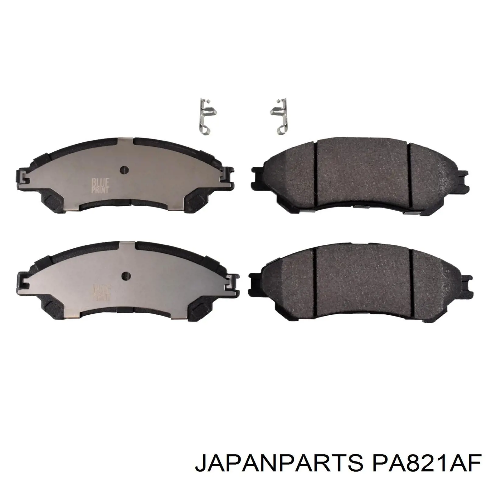 PA821AF Japan Parts Передні гальмівні колодки