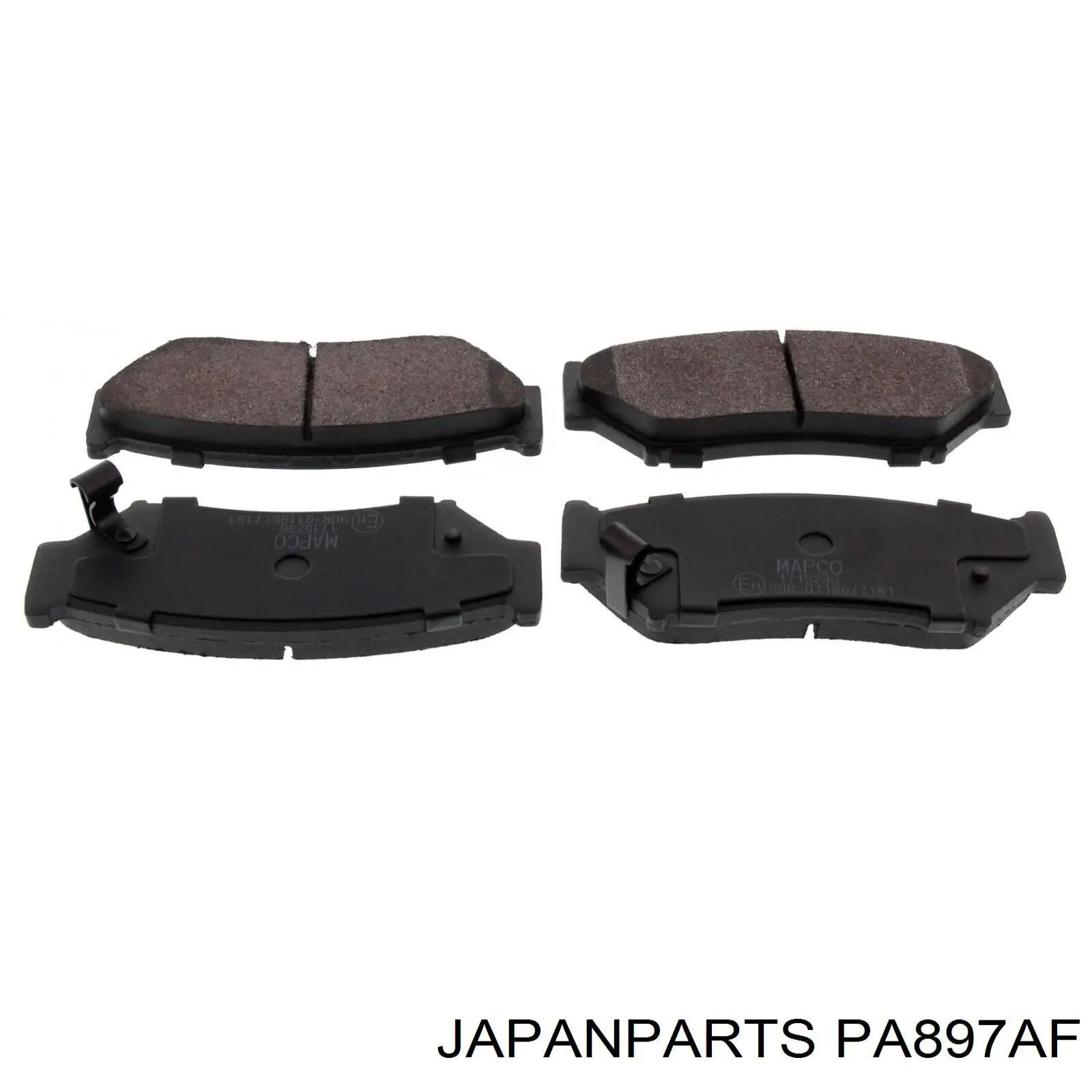 Колодки гальмівні передні, дискові PA897AF Japan Parts