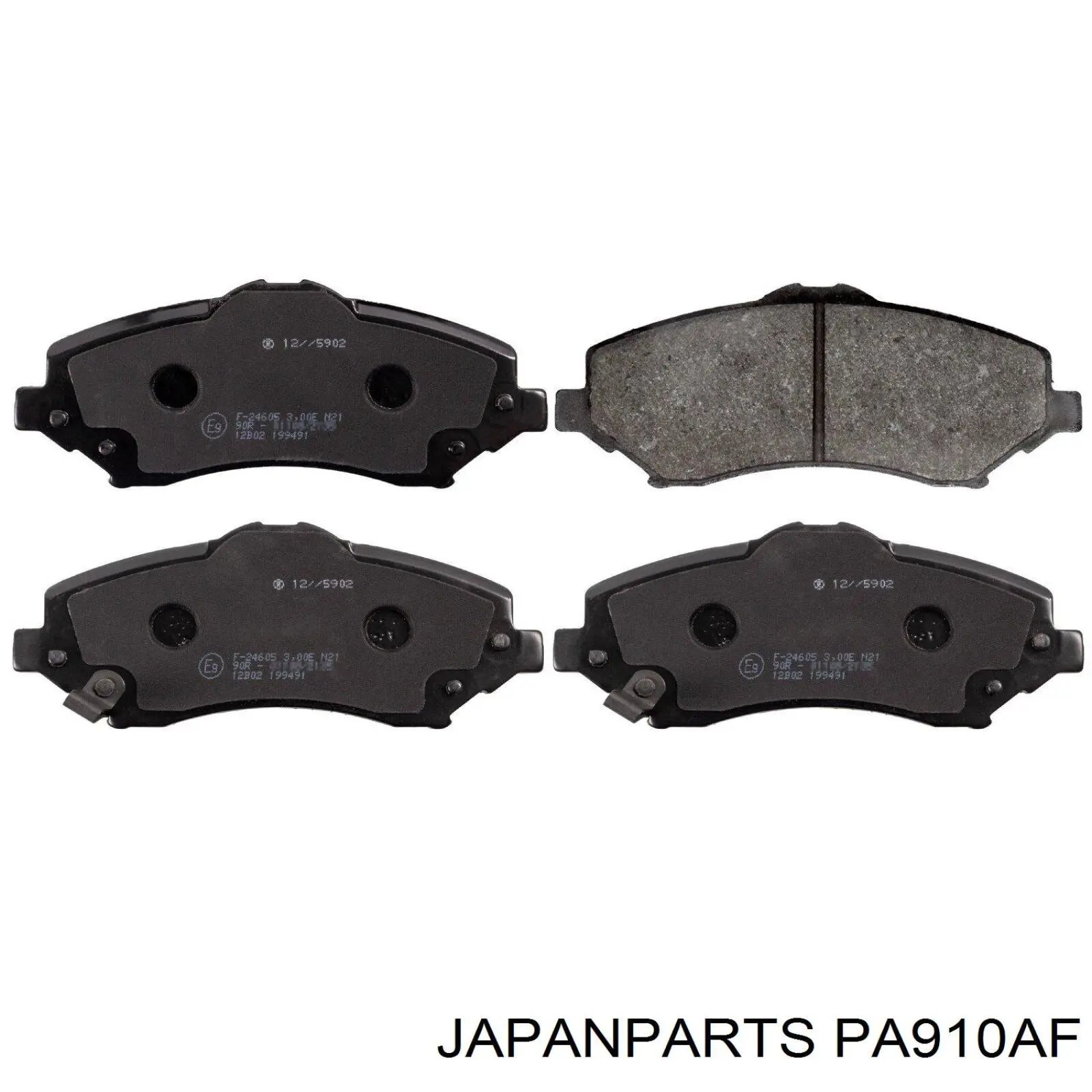 Колодки гальмівні передні, дискові PA910AF Japan Parts