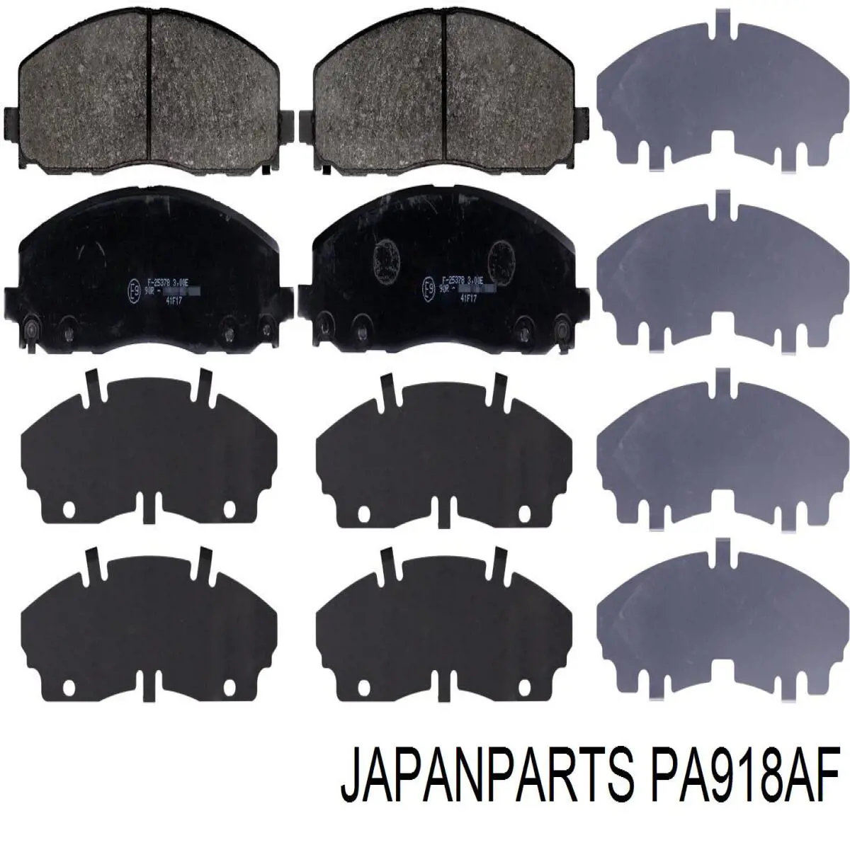 PA918AF Japan Parts колодки гальмівні передні, дискові