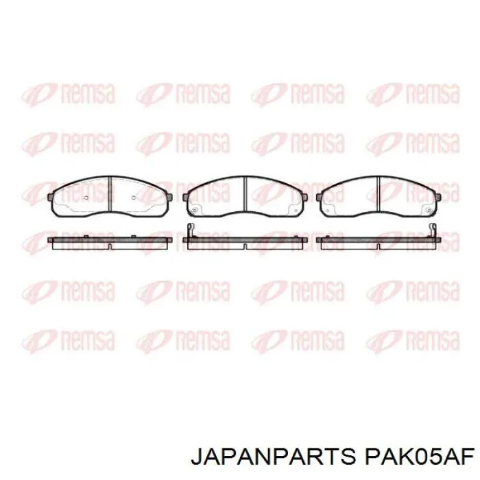 Тормозні колодки Japan Parts PAK05AF