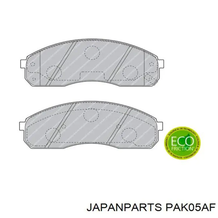 PAK05AF Japan Parts Передні гальмівні колодки