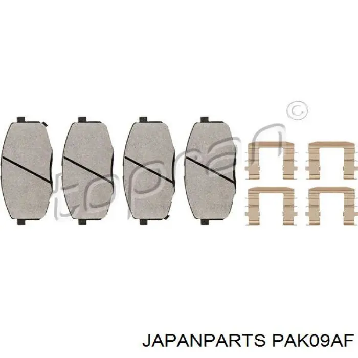 Тормозні колодки Japan Parts PAK09AF