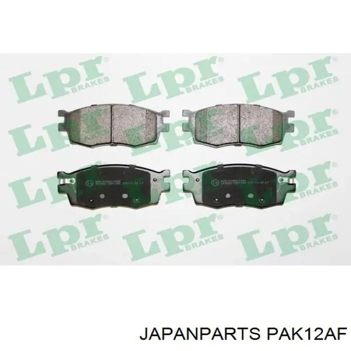 PAK12AF Japan Parts Передні гальмівні колодки